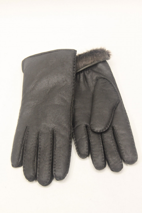 gant peau lainée femme : 2754