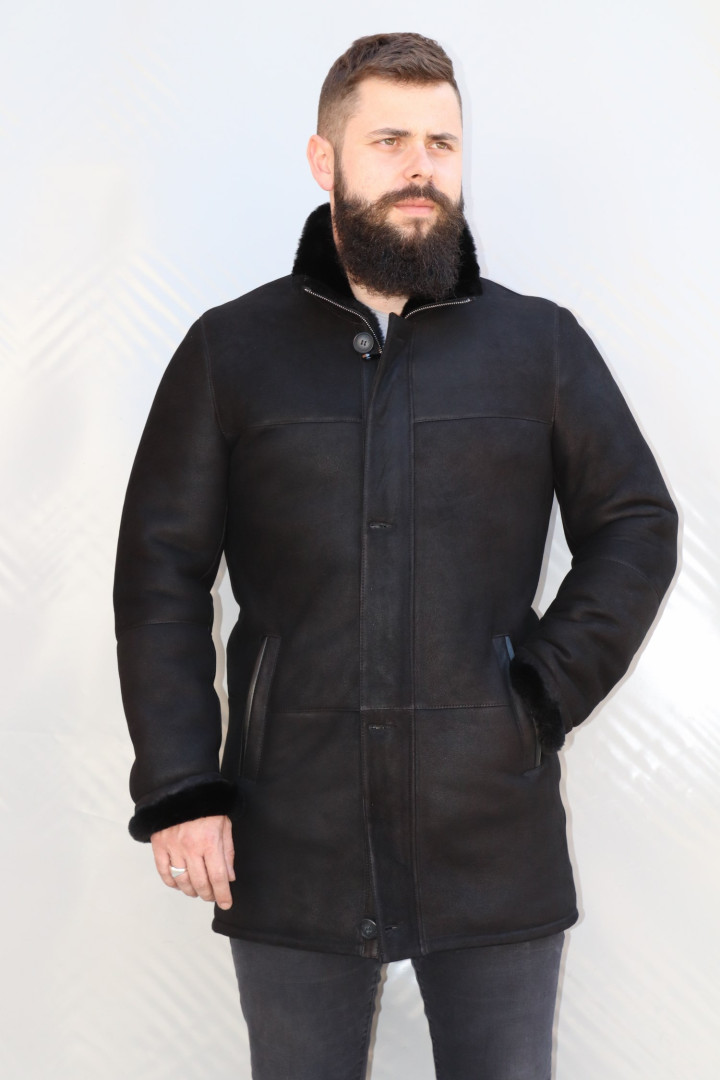 manteau homme en peau