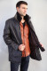 veste cuir homme agneau : parka