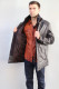 veste cuir homme agneau : parka