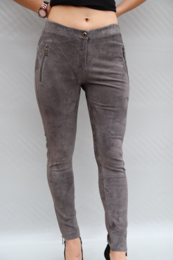 PANTALON CUIR STRETCH FEMME : cadiz.l