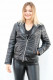 BLOUSON DOUDOUNE CUIR FEMME : HIROKI.