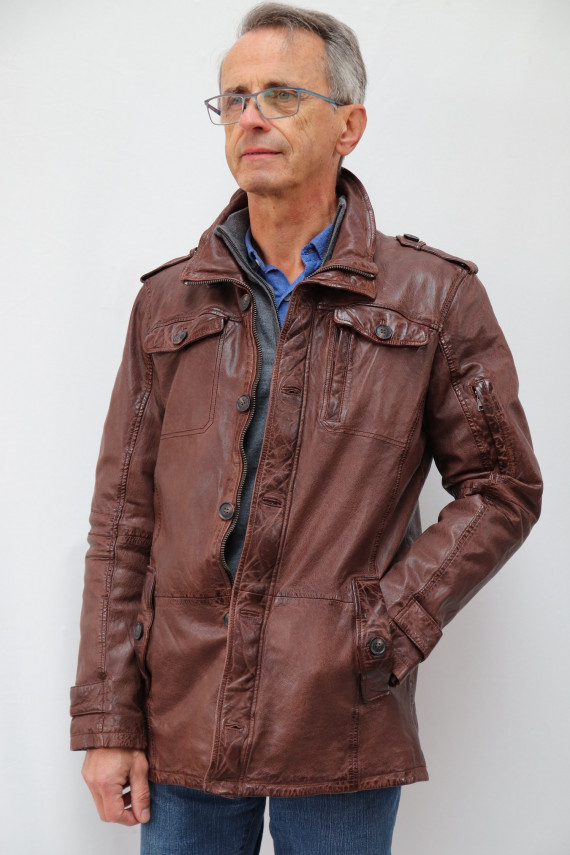 VESTE CUIR HOMME : NORFOLK.