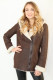 VESTE PEAU LAINEE FEMME : LISA