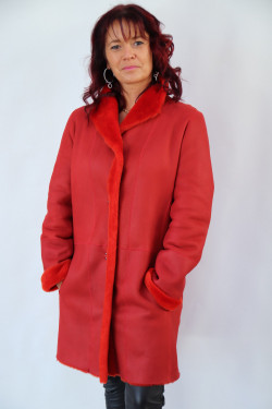 VESTE PEAU LAINEE FEMME : EVA