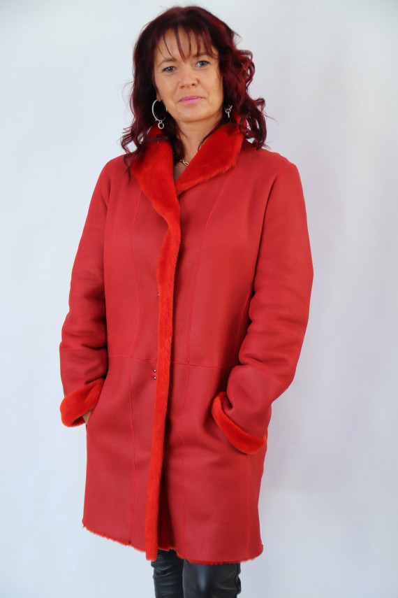 VESTE PEAU LAINEE FEMME : EVA