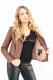 BLOUSON CUIR FEMME : ALOA