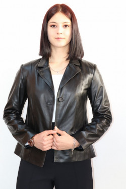 VESTE BLAZER CUIR FEMME : RISSE.N