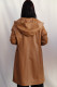 MANTEAU 7/8 CUIR AGNEAU FEMME :  5036.G