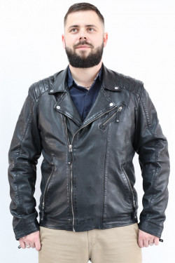 BLOUSON CUIR HOMME : FLINN