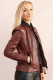 BLOUSON CUIR FEMME : KONO