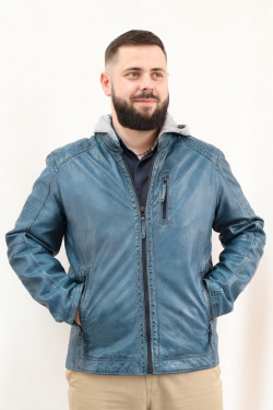 BLOUSON CUIR HOMME : RAIGO.B