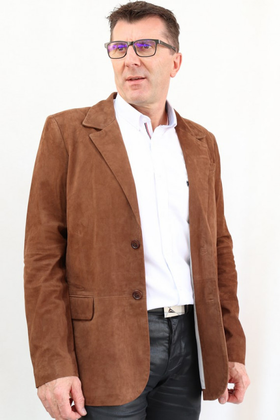 veste blazer cuir homme : ethan.