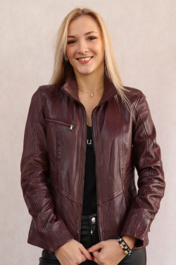 VESTE CUIR FEMME : MAURA.BX