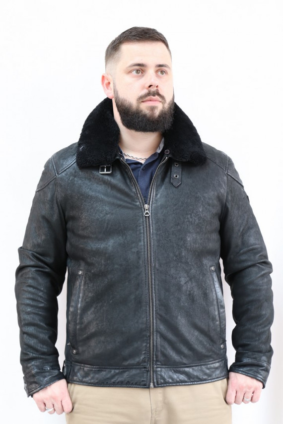 BLOUSON CUIR HOMME : 14626