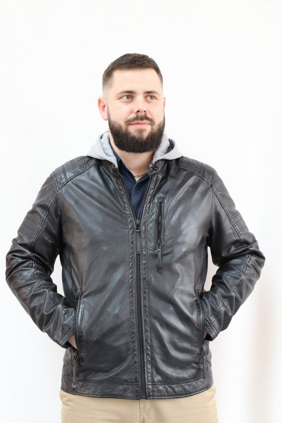 BLOUSON CUIR HOMME : RAIGO.N