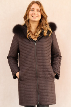 PELISSE FOURRURE REVERSIBLE : KITTY