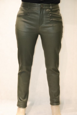 Pantalon cuir stretch  femme : jean.w