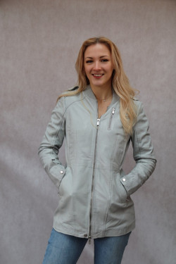 veste 3/4 cuir femme  : Cordelia