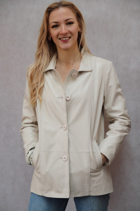 VESTE CUIR FEMME : EINES.c