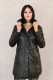 VESTE PARKA CUIR FEMME : SJL 305