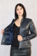 BLOUSON SPENCER CUIR FEMME : METAL.B