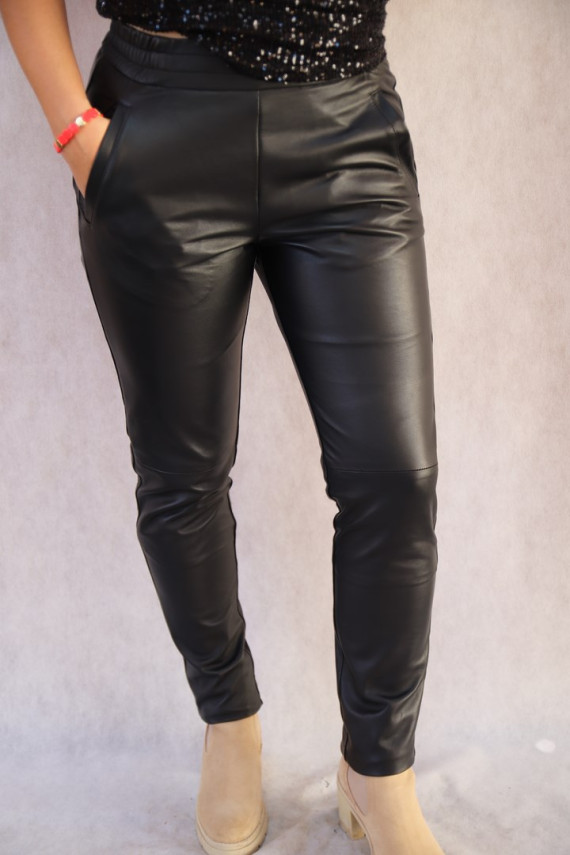 PANTALON CUIR FEMME : ANTONIA