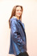 VESTE CUIR METALLIC IMPERMEABLE : gladys. N