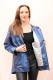 VESTE CUIR METALLIC IMPERMEABLE : gladys. N