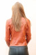 SPENCER CUIR PERFORE FEMME : ELSA. O