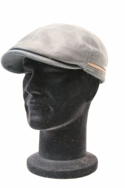 Casquette stetson cuir noir : 66.27.301.N