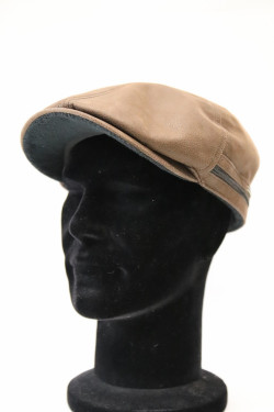 Casquette stetson cuir noir : 66.27.301.M