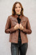 BLOUSON CUIR AGNEAU FEMME : PP 100