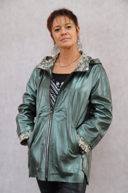 VESTE CUIR FEMME : FR02.2023