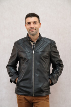 BLOUSON CUIR HOMME : BION.2