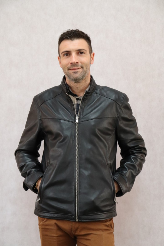 BLOUSON CUIR HOMME : BION.2