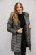 VESTE 3/4 DOUDOUNE CUIR : RANJA.P