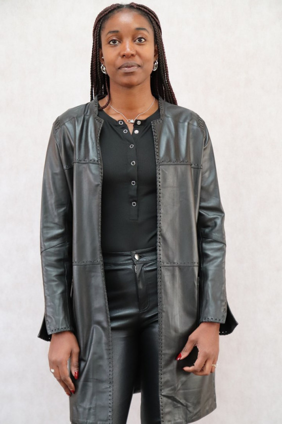 VESTE CUIR FEMME : OB.DALLAS