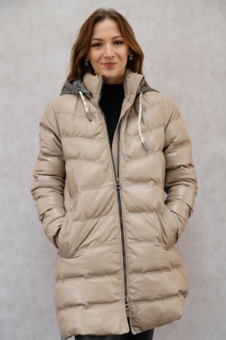 DOUDOUNE CUIR FEMME : LARIA