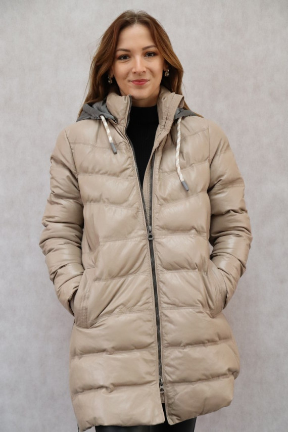 DOUDOUNE CUIR FEMME : LARIA