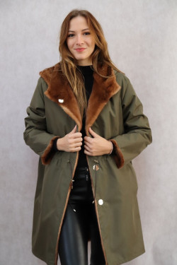 VESTE 3/4 FOURRURE FEMME : FLAVIANA