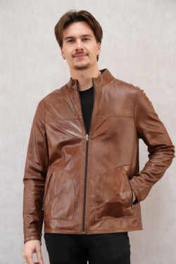 BLOUSON CUIR REVERSIBLE DAIM : JIMMY.T