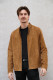 BLOUSON CUIR REVERSIBLE DAIM : JIMMY.T