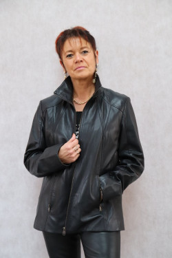 VESTE CUIR FEMME : NEW.IDEN.N