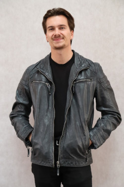 BLOUSON CUIR HOMME : FIETE.A