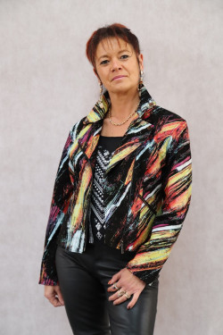 BLOUSON PERFECTO CUIR FEMME : JUNELLI