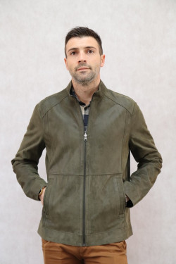 BLOUSON CUIR REVERSIBLE DAIM : JAMES