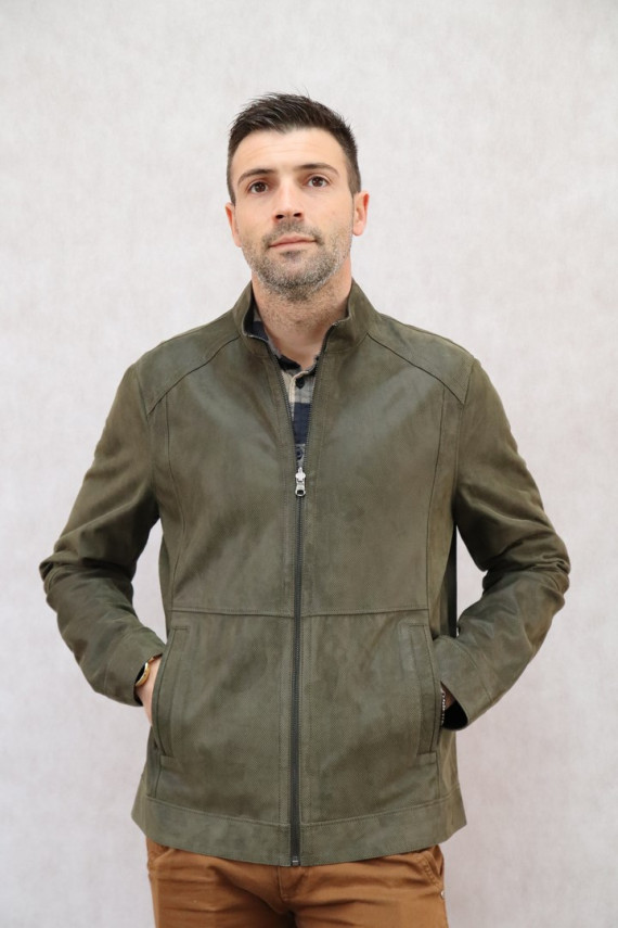 BLOUSON CUIR REVERSIBLE DAIM : JAMES