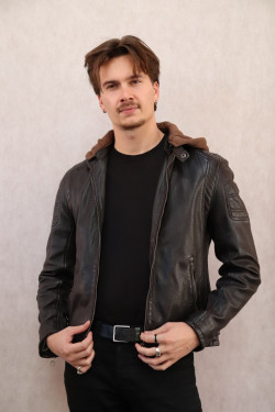 BLOUSON CUIR HOMME : DRISSE