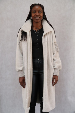 VESTE 7/8 MOUTON FEMME : 19294